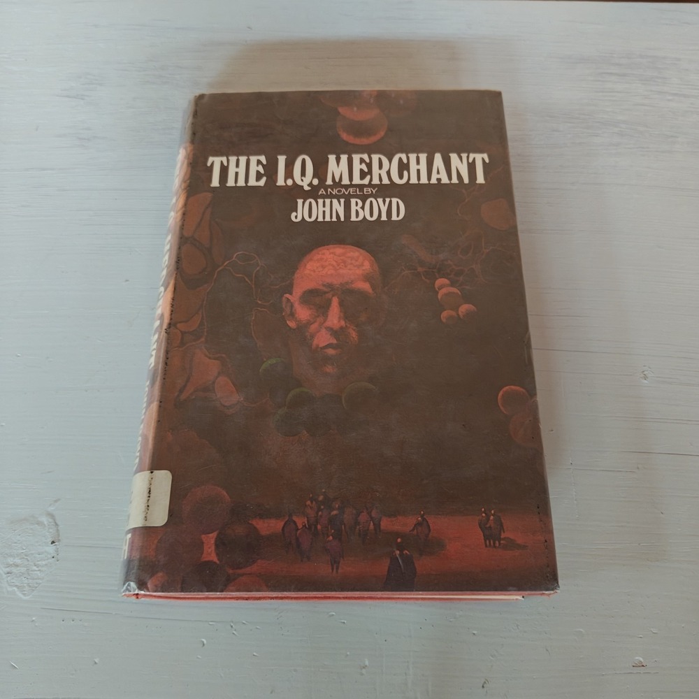 RARE Vintage 1972 HCDJ-The I.Q. Merchant by John Boyd-California Psy-fi - Picture 1 of 7